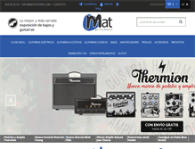 Tablet Screenshot of matguitars.com